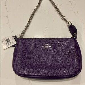 Coach Purple Leather Women's Bag